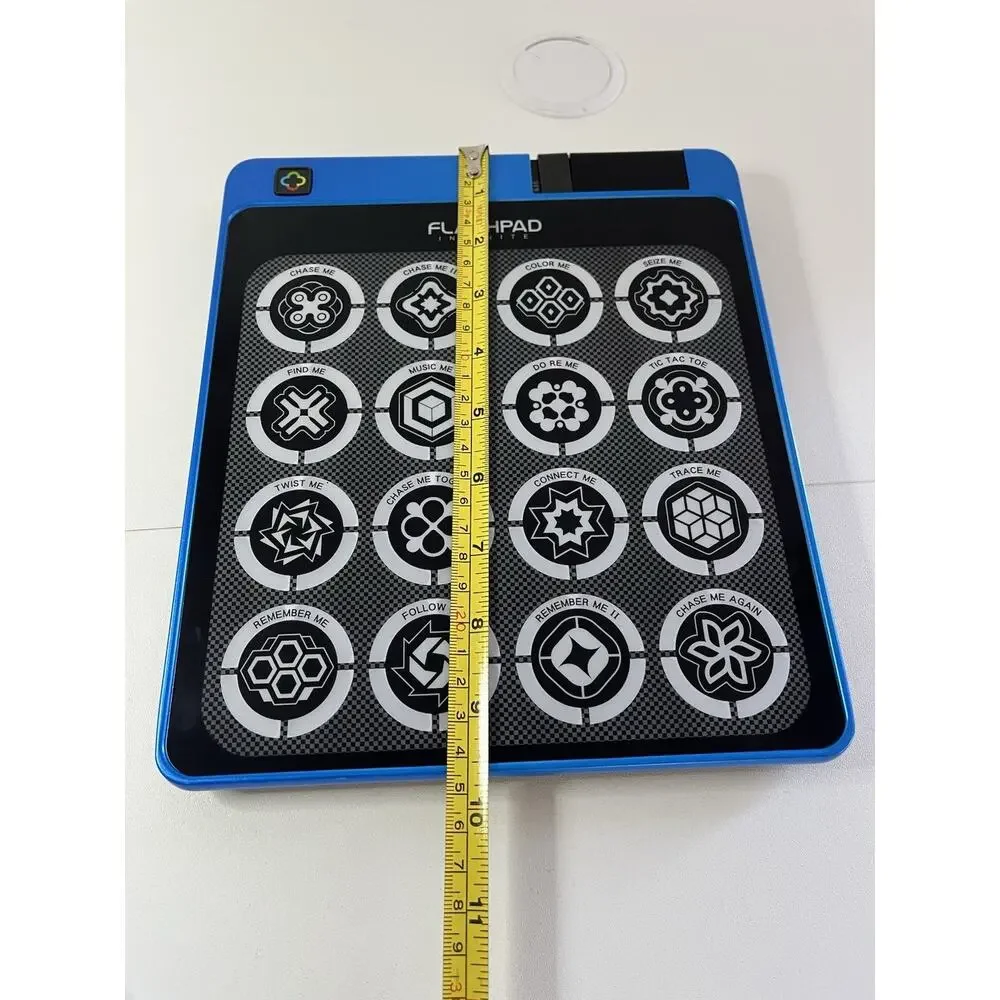 FlashPad Infinite BLUE Touchscreen Pad Electronic Strategy Game Lights Sound EUC